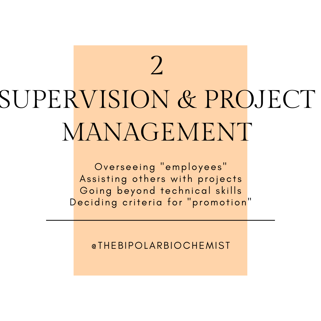 2. Supervision and Project Management| @thebipolarbiochemist