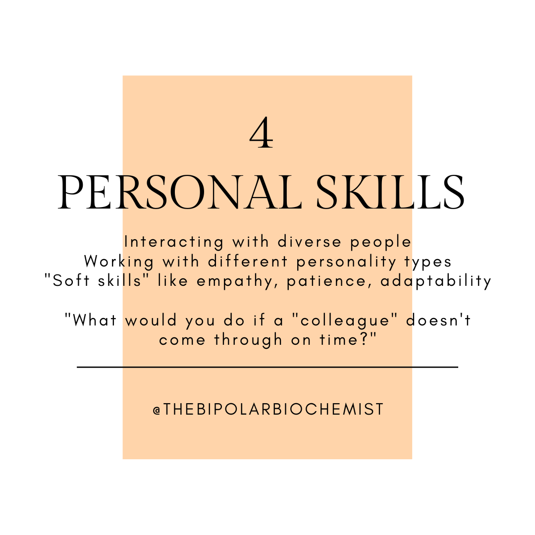 4. Personal Skills| @thebipolarbiochemist