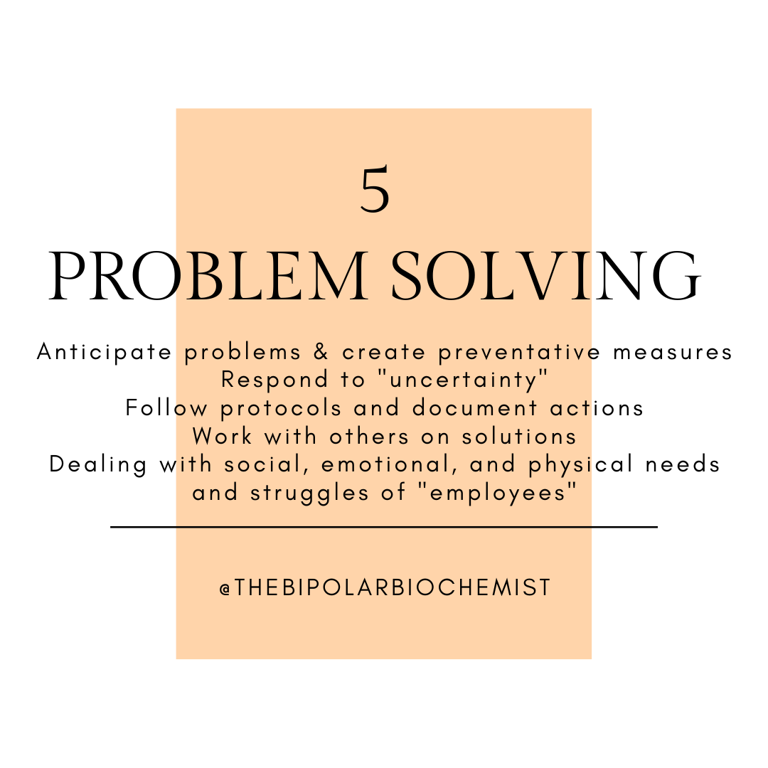 5. Problem Solving| @thebipolarbiochemist
